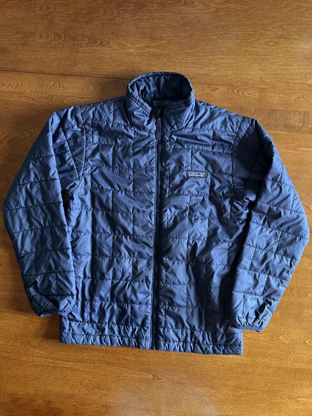 Patagonia navy Nano Puff quilted jacket L 12